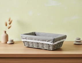 Košík WILL 28x18x9 cm sivý