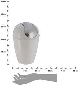 Odpadkový kôš Cuesta, biela, 5,6L