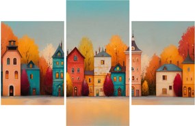 Obraz - Jesenná dedina (90x60 cm)