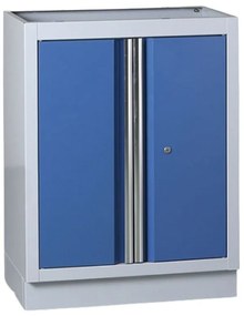 Dielenská policová skrinka spodná k pracovnej doske EXPERT, 1 polica, 680 x 455 x 910 mm, modrá
