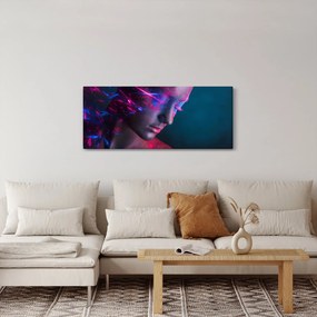 Trblietavý obraz ženy (120x50 cm)