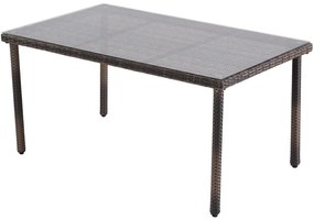 Záhradný ratanový stôl Haiti coffee