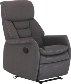 Relaxačné kreslo Komfy - sivá