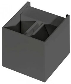 Vonkajšie nástenné svietidlo AZZARDO GAMBINO dark grey AZ0957