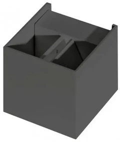 Vonkajšie nástenné svietidlo AZZARDO GAMBINO dark grey AZ0957