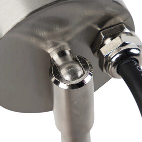 Bodové svetlo na hrot oceľ nastaviteľné IP44 - Solo