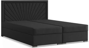 Manželská posteľ VICENZA 140×200 cm čierna