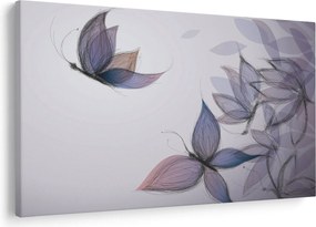 Obraz - Kreslené motýle (90x60 cm)