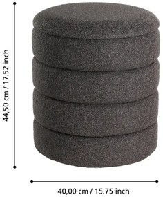 Eglo 424124 - SADA 2x Taburet AMPAHAKA pr. 33,5/40 cm čierna