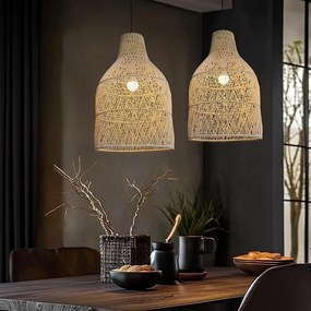 Ratanové závesné svietidlo LF10-M prírodné