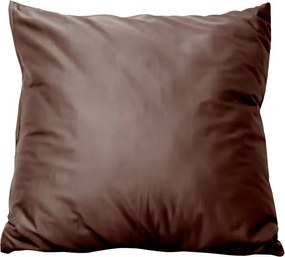 Polášek Povlak na vankúš z bavlneného saténu - Choco | 40 x 40 cm