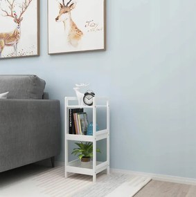 Univerzálny regál 72 cm do interiéru biela-hnedá
