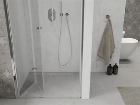 Mexen Lima, skladacie sprchové dvere do otvoru 105 x 190 cm, 6mm číre sklo, chrómový profil, 856-105-000-01-00-D