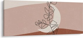 Obraz - Boho listy N⁰2 (120x50 cm)