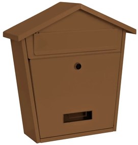 Poštová schránka MODERN A, hnedá (365 x 365 x 133 mm)