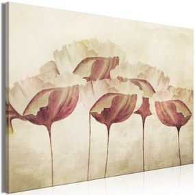 Artgeist Obraz - Flowers in Beige (1 Part) Wide Veľkosť: 120x80, Verzia: Premium Print