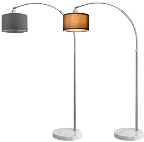 InternetovaZahrada Oblúková stojanová lampa s mramorovou základňou