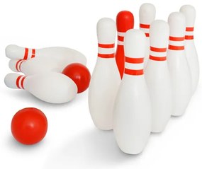 Bowling - červená & biela