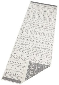 Sivo-krémový vonkajší koberec NORTHRUGS Kuba, 250 x 80 cm