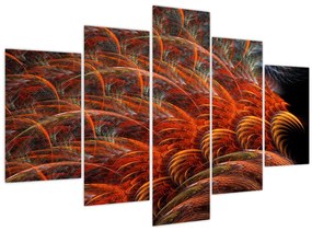 Obraz - Abstraktná imitácia peria (150x105 cm)