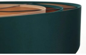 Luster na lanku TRINITI 1xE27/60W/230V zelená/meď