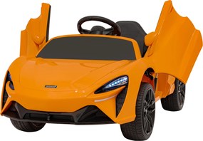 Ramiz McLaren Artur batéria pre deti Oranžová + pohon 4x4 + diaľkové ovládanie + pomalý štart + EVA + LED audio
