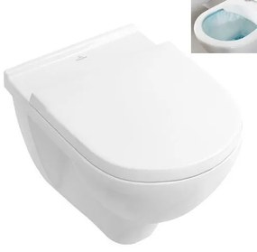 Wc so sedátkom softclose závesné Villeroy & Boch O.Novo zadný odpad 5660HR01