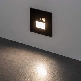 LED schodiskové svietidlo s pohybovým senzorom LED/1,5W/230V 3000/4000/6000K čierne