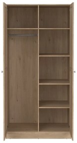 Šatníková skriňa v dekore duba v prírodnej farbe 99x200x62 cm Billund – Tvilum