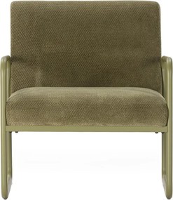 Zelené ženilkové kreslo Vince – MOME