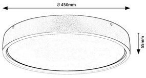 Rabalux 71289 moderné stropné LED svietidlo Dewson