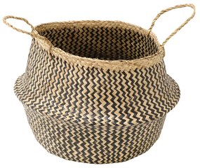 Úložný košík z morskej trávy Compactor Zic Zac, ⌀ 45 cm