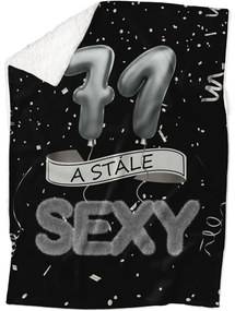 Deka Stále sexy – Čierna (vek: 71, Podšitie baránkom: ÁNO)