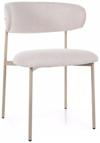 JEDÁLENSKÁ STOLIČKA POLA BÉŽOVÁ + KAŠMÍROVÉ NOHY