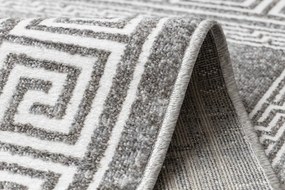 Koberec MATEO 8033/644 grécky, ramka - štrukturálny sivý