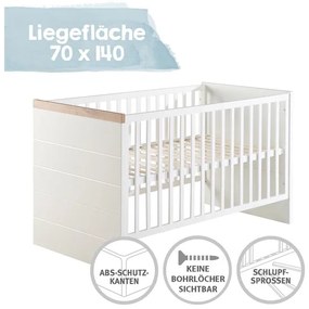 roba Kombinovaná detská postieľka Nele, 70 x 140 cm  (100340924)