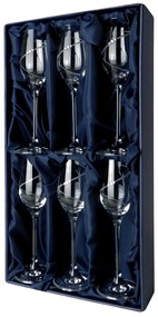 ELITE GLASS Silhouette - poháre na likér so Swarovski® Elements | sada 6 ks