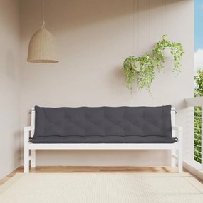 Podušky na záhradnú lavicu 2ks 200cm Dekorhome