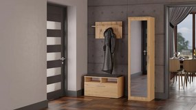 Šatníková skriňa Dialogos 1 (dub artisan) (so zrkadlom). Akcia -19%. Vlastná spoľahlivá doprava až k Vám domov. 1132540