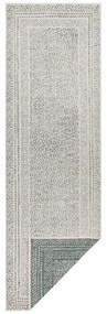 Zeleno-biely vonkajší behúň Ragami Berlin, 80 x 250 cm