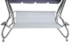 Záhradná hojdačka polohovateľná, pre 4 osoby RAMIZ 8078 SZ - sivá