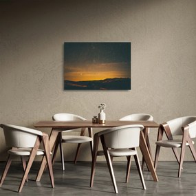 Sklenený obraz hviezdneho neba (70x50 cm)