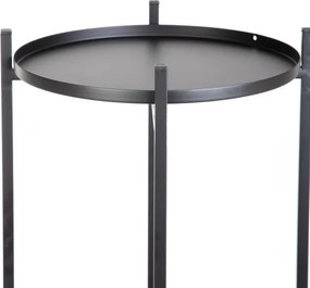 Stojan na kvety ROH štvorposchodový, čierny 876726