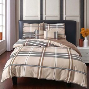 Flanelové obliečky Homa BELINA BEIGE 7-set 140x200 cm