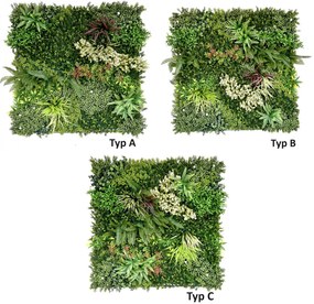 Umelý rastlinný panel RUBY 100 x 100 cm - Panel C 100x100 Europe Grass