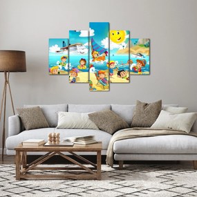 Obraz - Deň na pláži (150x105 cm)