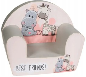 Detská sedačka 51 x 33 x 42 cm najlepší priatelia