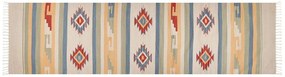 Bavlnený kelímový koberec 80 x 300 cm viacfarebný APARAN Beliani