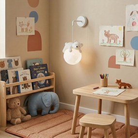 Toolight Toolight, NÁSTENNÁ LAMPA NÁSTENNÉ SVIETIDLO WHITE BEAR G161-1W, OSW-07800