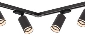 Bodové svietidlo v lištovom systéme PIPE 6xGU10/10W/230V čierne